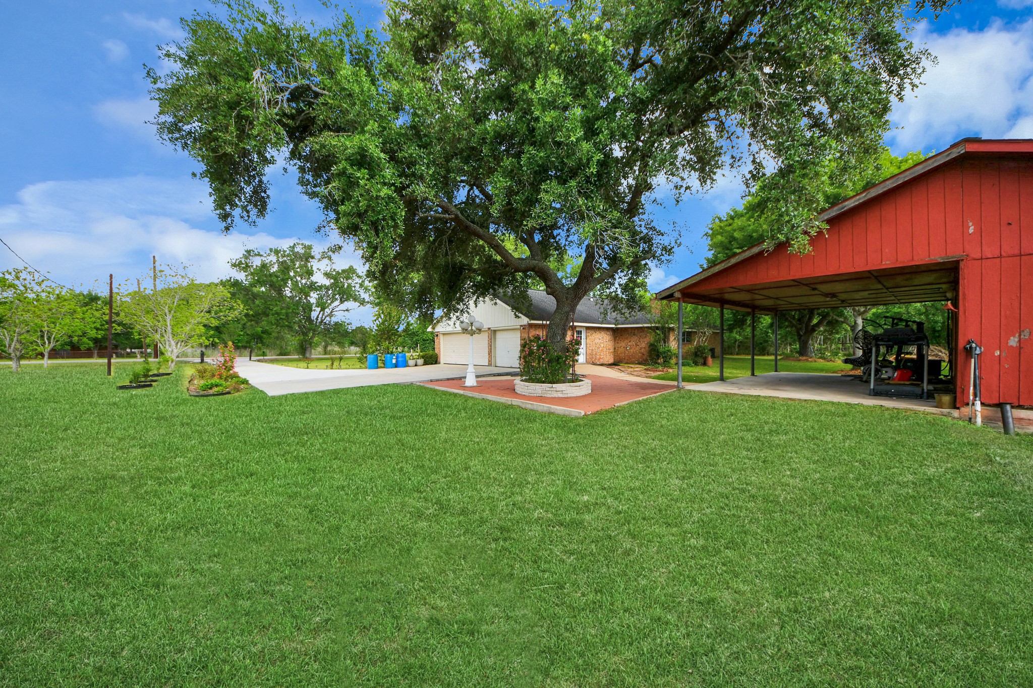8407 Kirchner Road Manvel, TX 77578 - Photo 25 of 30 Backyard - Red outdoor storage is not included