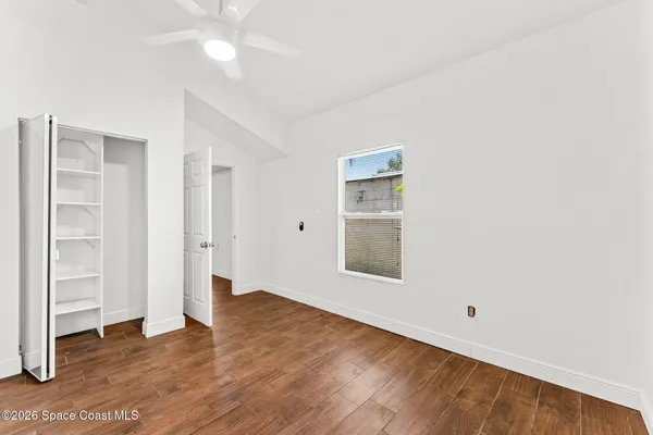 wooden floor in an empty room