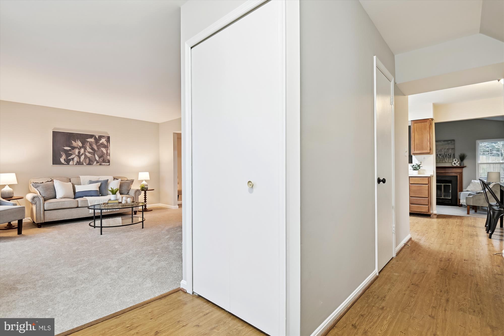 Front entry and hall closet