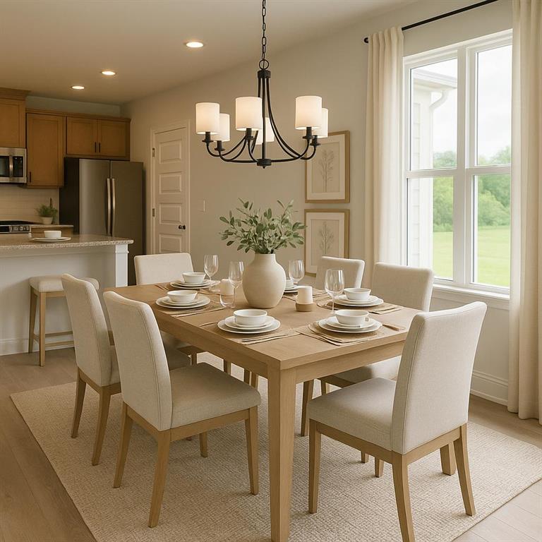 196 Sage Street Commerce, GA 30529 - Photo 8 of 15 a view of a dining room with furniture window and wooden floor