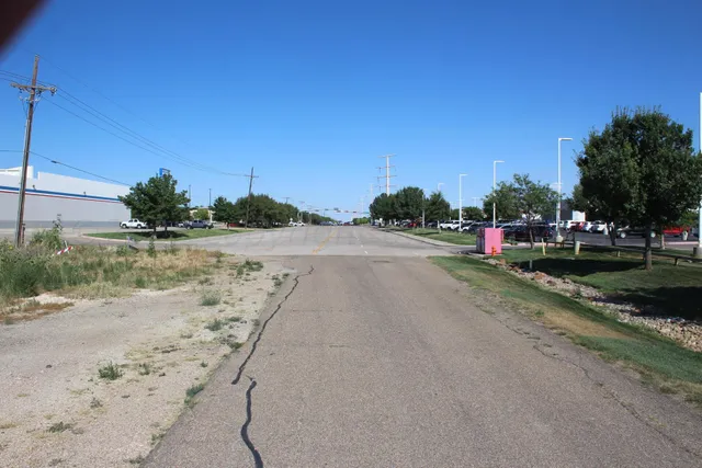 a view of a street with houses