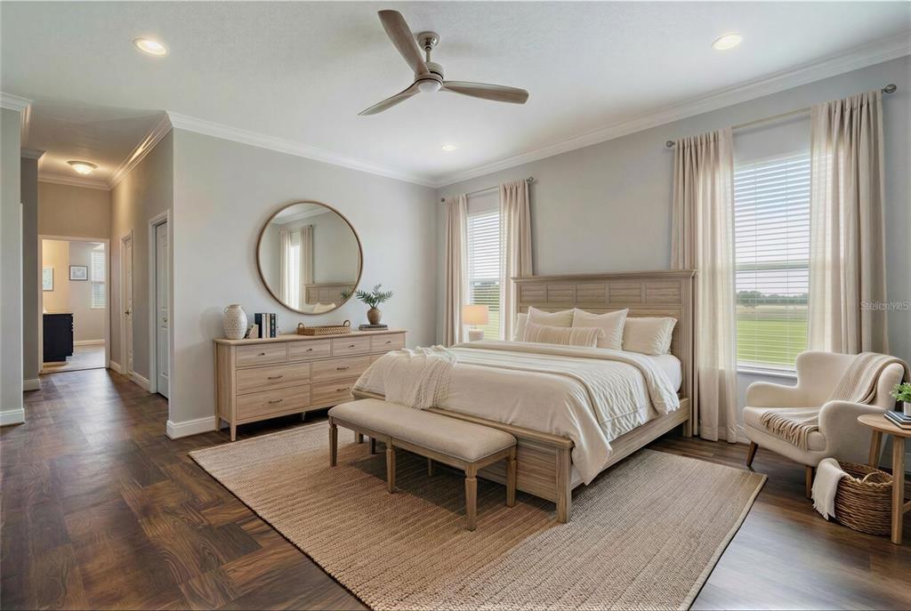 2350 Virgil Hall Road Lithia, FL 33547 - Photo 15 of 52 a bed room with a bed mirror and a window