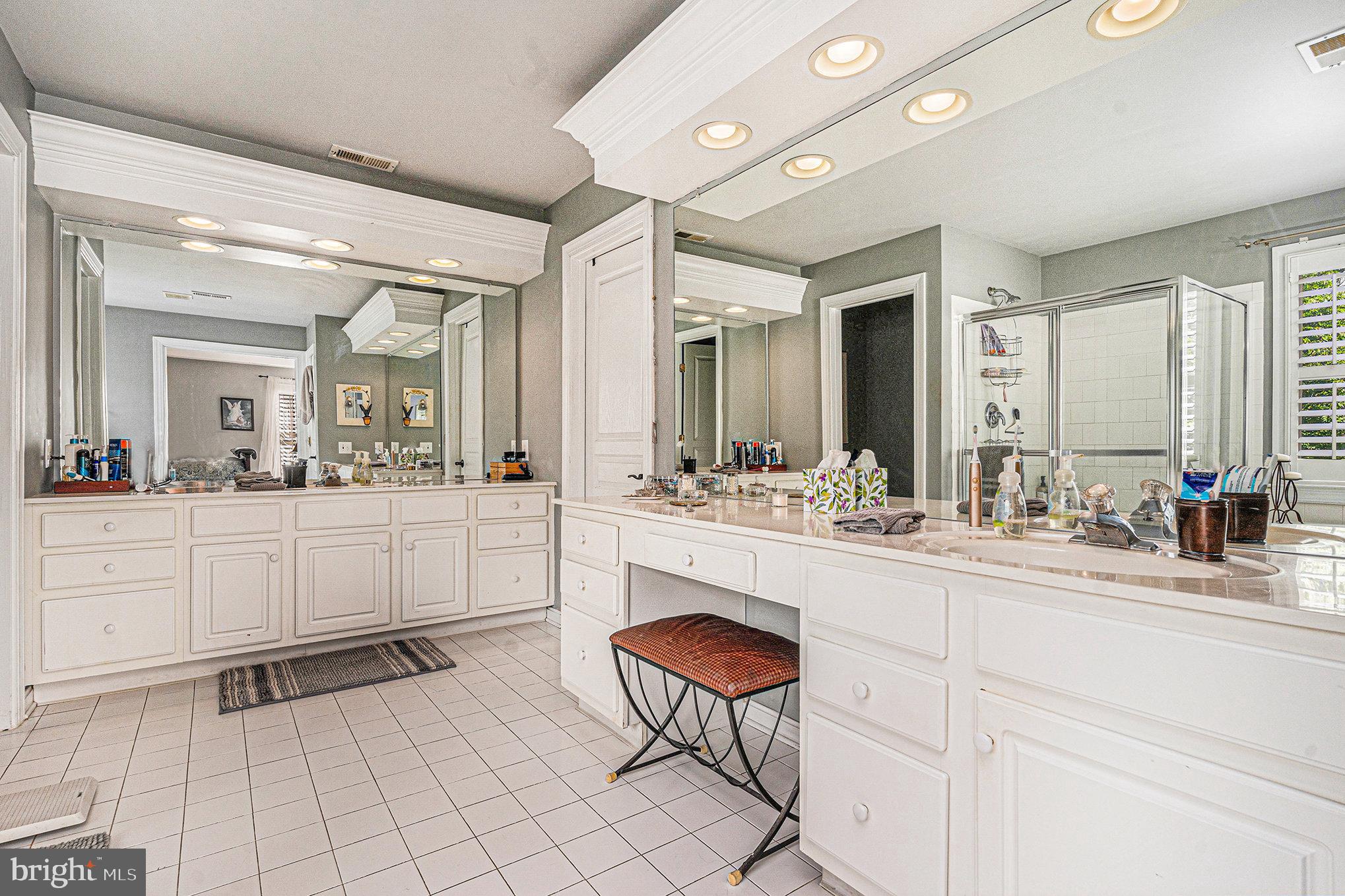 1250 Appalachian Road Ambler, PA 19002 - Photo 37 of 58 a spacious bathroom with a sink and a mirror