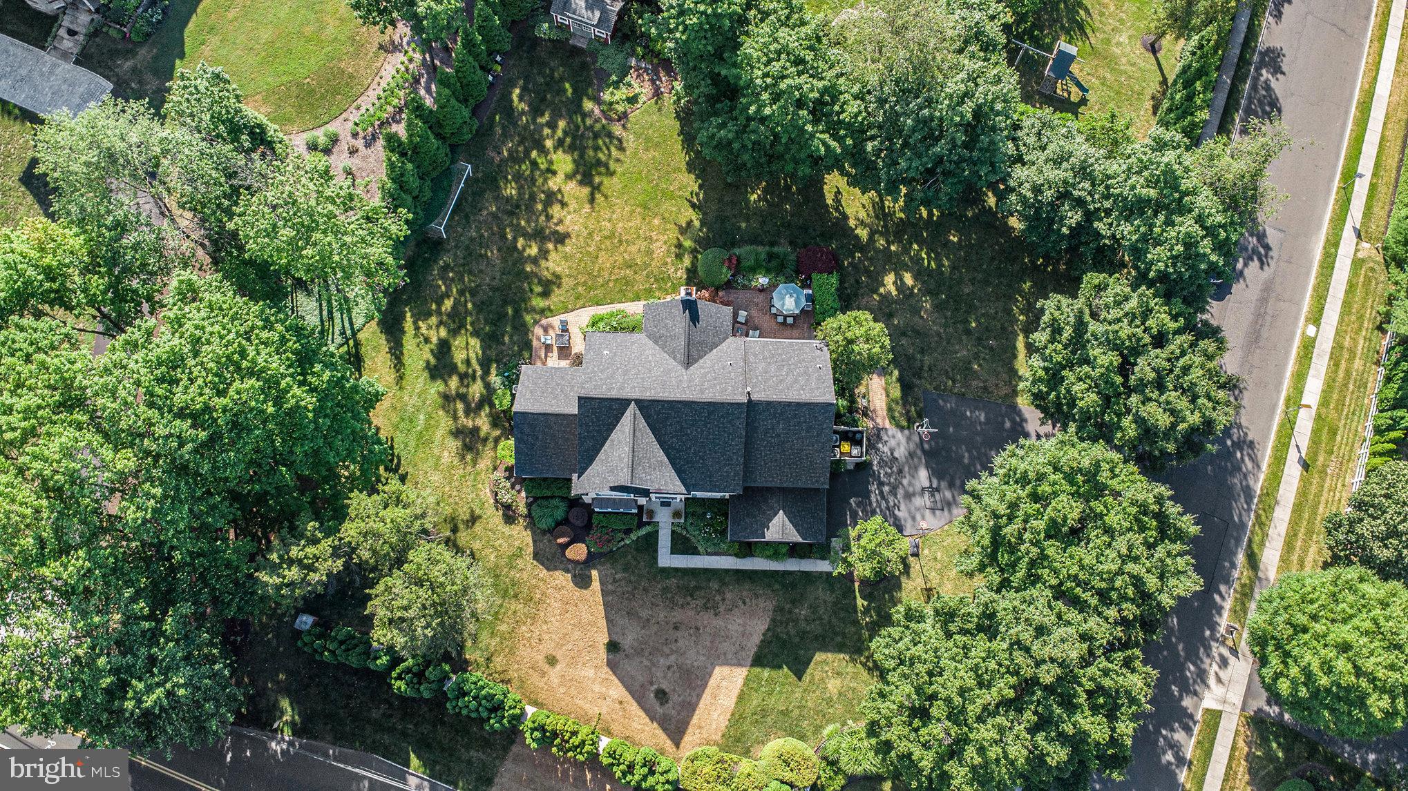 1250 Appalachian Road Ambler, PA 19002 - Photo 52 of 58 an aerial view of a house with swimming pool and garden view