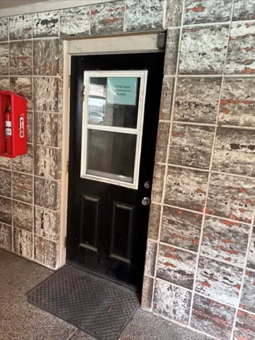 a view of a street with houses