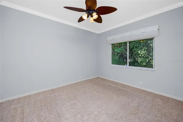 a view of a street with a building in the background