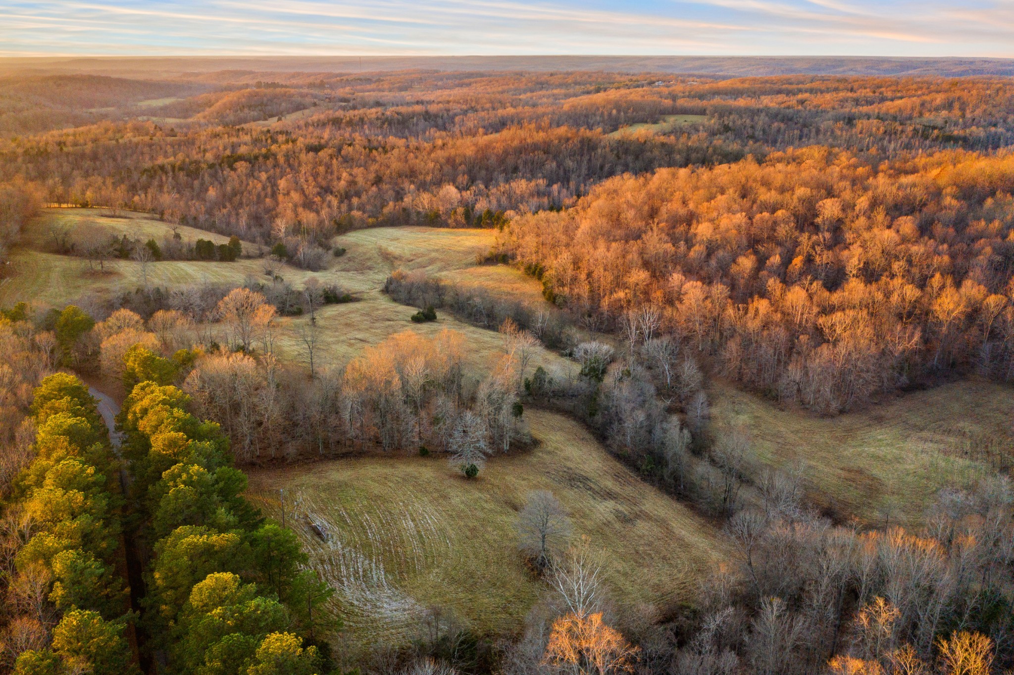 a view of city and mountain