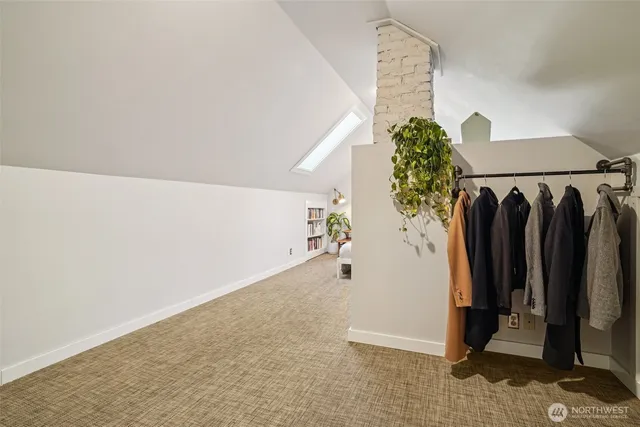 a view of a walk in closet