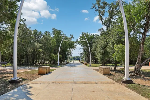 a view of outdoor space with swings