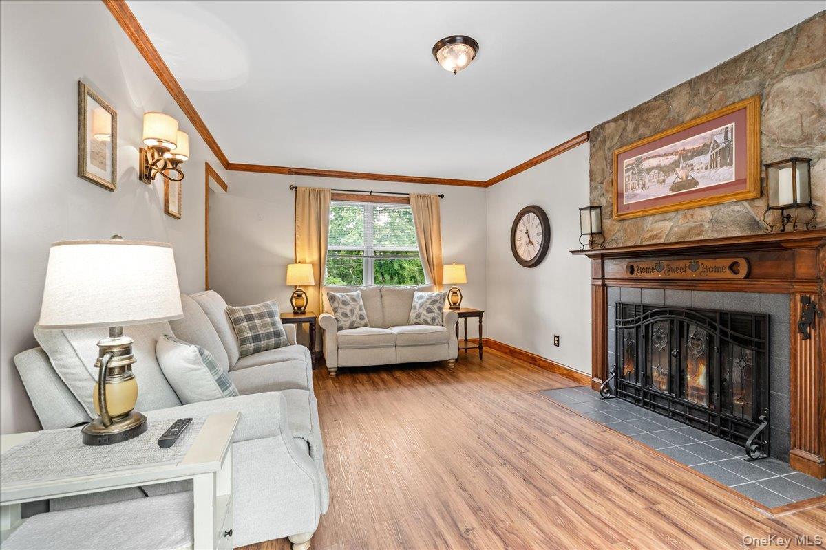 7 Laura Road Monroe, NY 10950 - Photo 16 of 42 Wood Burning Fireplace with stone surround