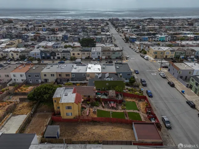 an aerial view of a city