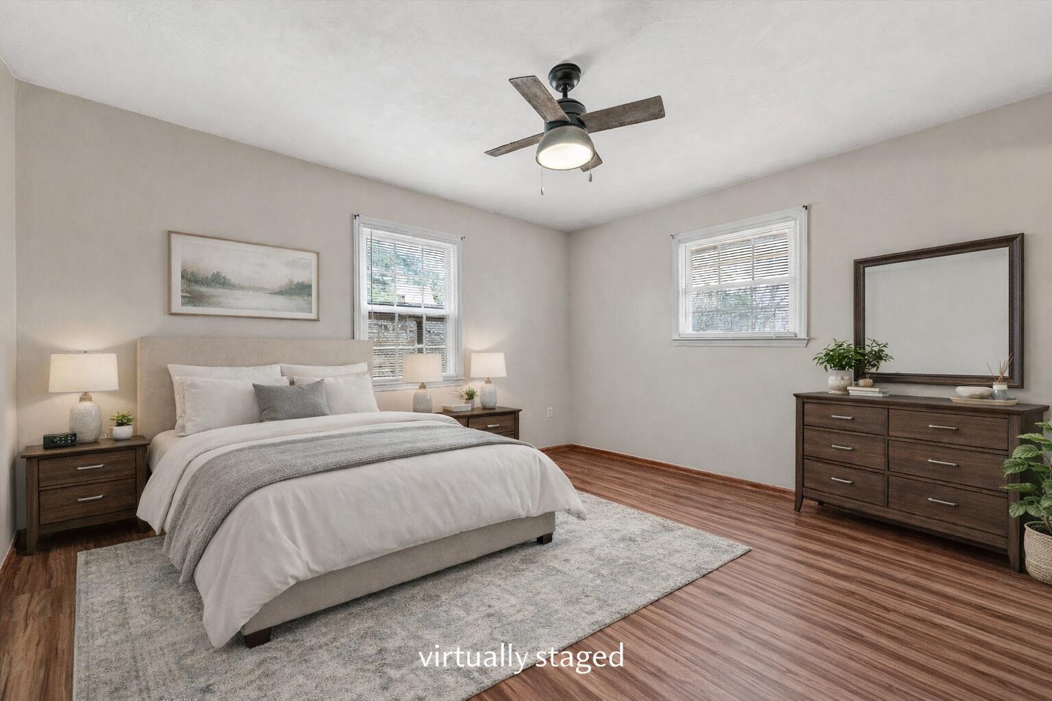 955 Kingston Road Wirtz, VA 24184 - Photo 18 of 60 Virtually staged cozy bedroom scene