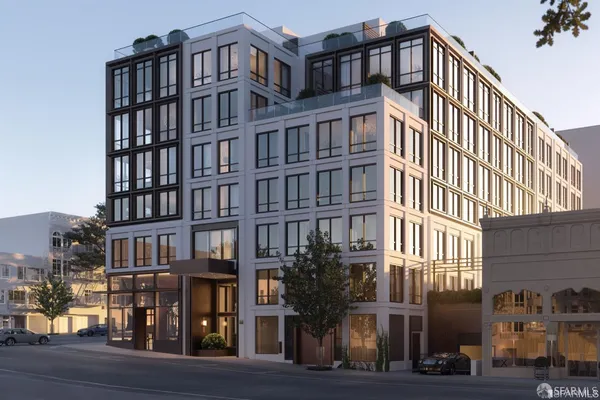 a front view of a building