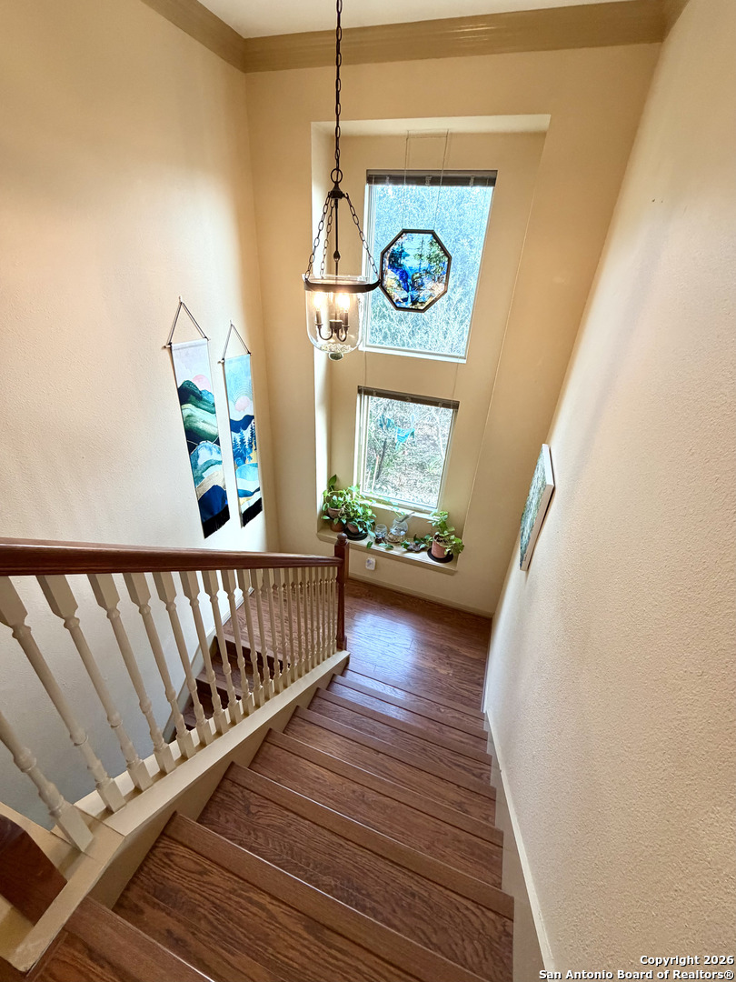 9623 Requa Road Helotes, TX 78023 - Photo 22 of 49 a view of entryway with wooden floor