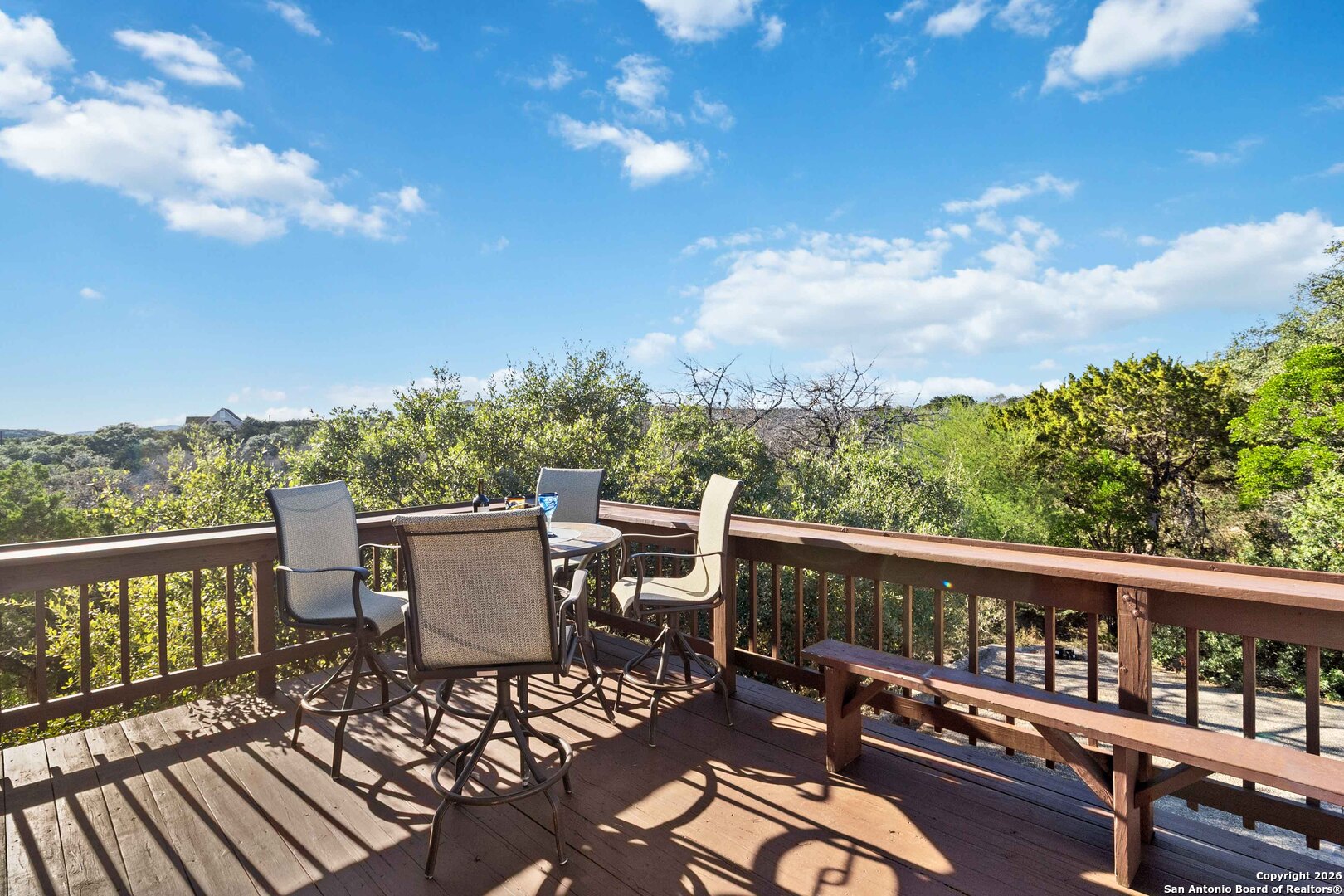 9623 Requa Road Helotes, TX 78023 - Photo 41 of 49 a view of a two chairs in the roof deck