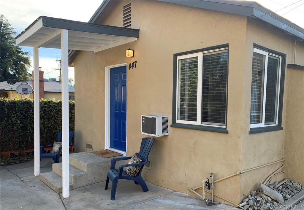 a view of a house with a porch