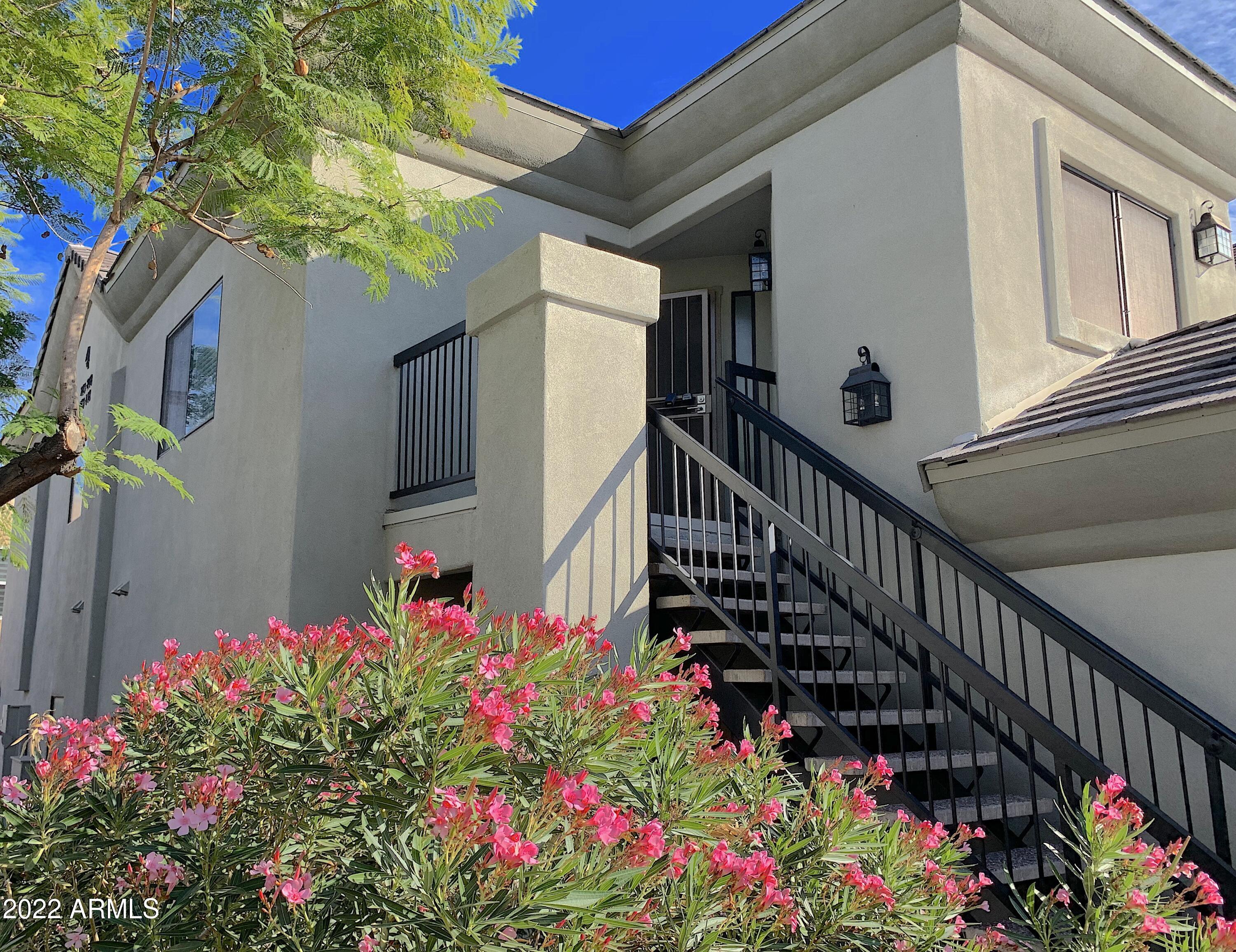 a view of a potted flower in the corridor