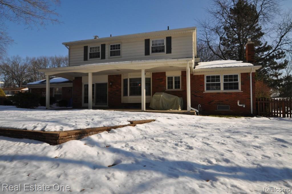 327 Shagbark Drive Rochester, MI 48309 - Photo 29 of 30 BACK WITH COVERED PATIO