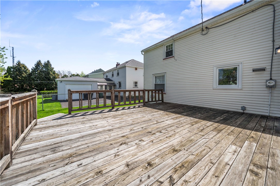 118 Queensboro Road Irondequoit, NY 14609 - Photo 34 of 40 Back Deck leads off family room