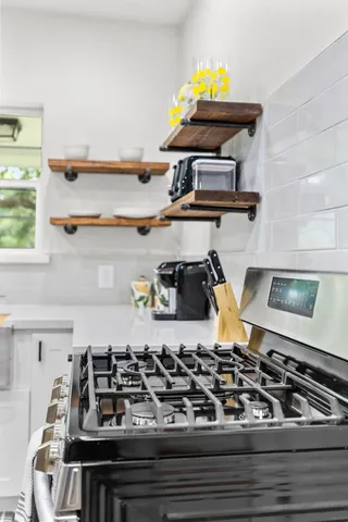 a view of a bath tub sitting on a table