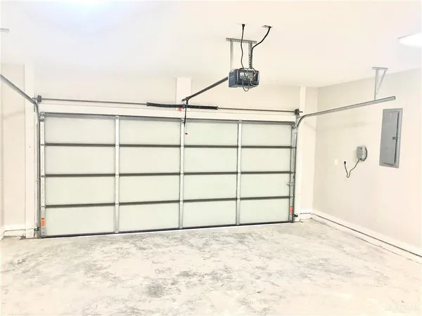 a view of a room with rack on the wall