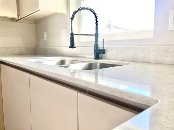a close view of sink and tap