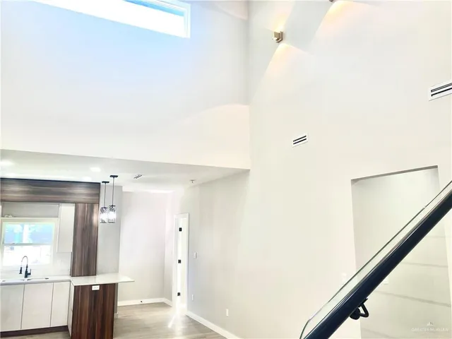 a bathroom with a bathtub and a sink