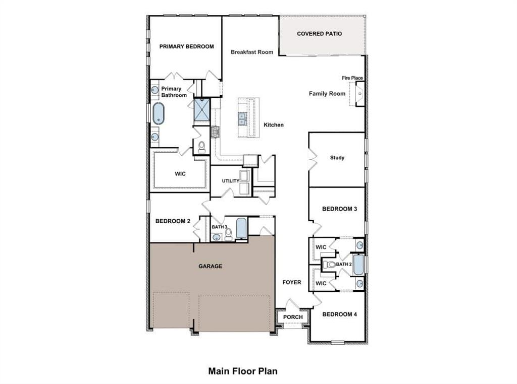 9821 Palermo Lane Forney, TX 75126 - Photo 4 of 7 a black and white photo of a room