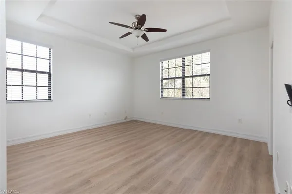 a view of small space with racks on the wall