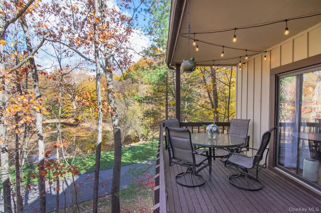 a house view with a seating space