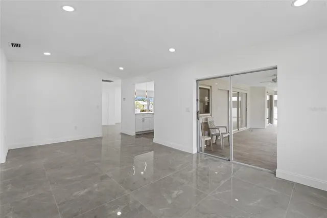 a view of an empty room