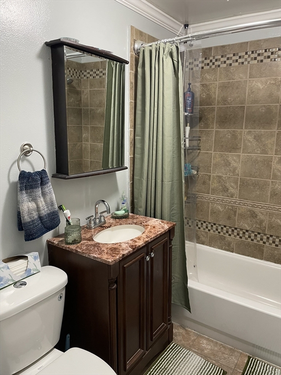 190 Turners Falls Road Montague, MA 01351 - Photo 24 of 35 a bathroom with a granite countertop sink toilet and shower