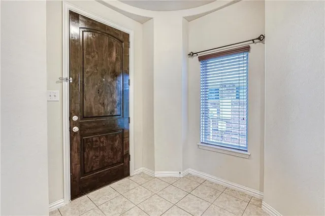 a view of an front door