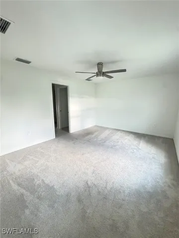 a view of a room with a empty space