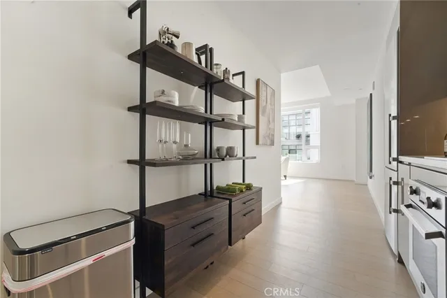 a view of hallway with stairs