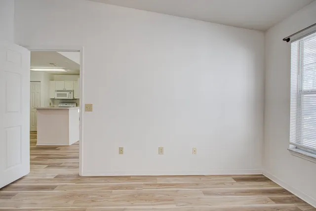 a view of livingroom with hardwood floor and window