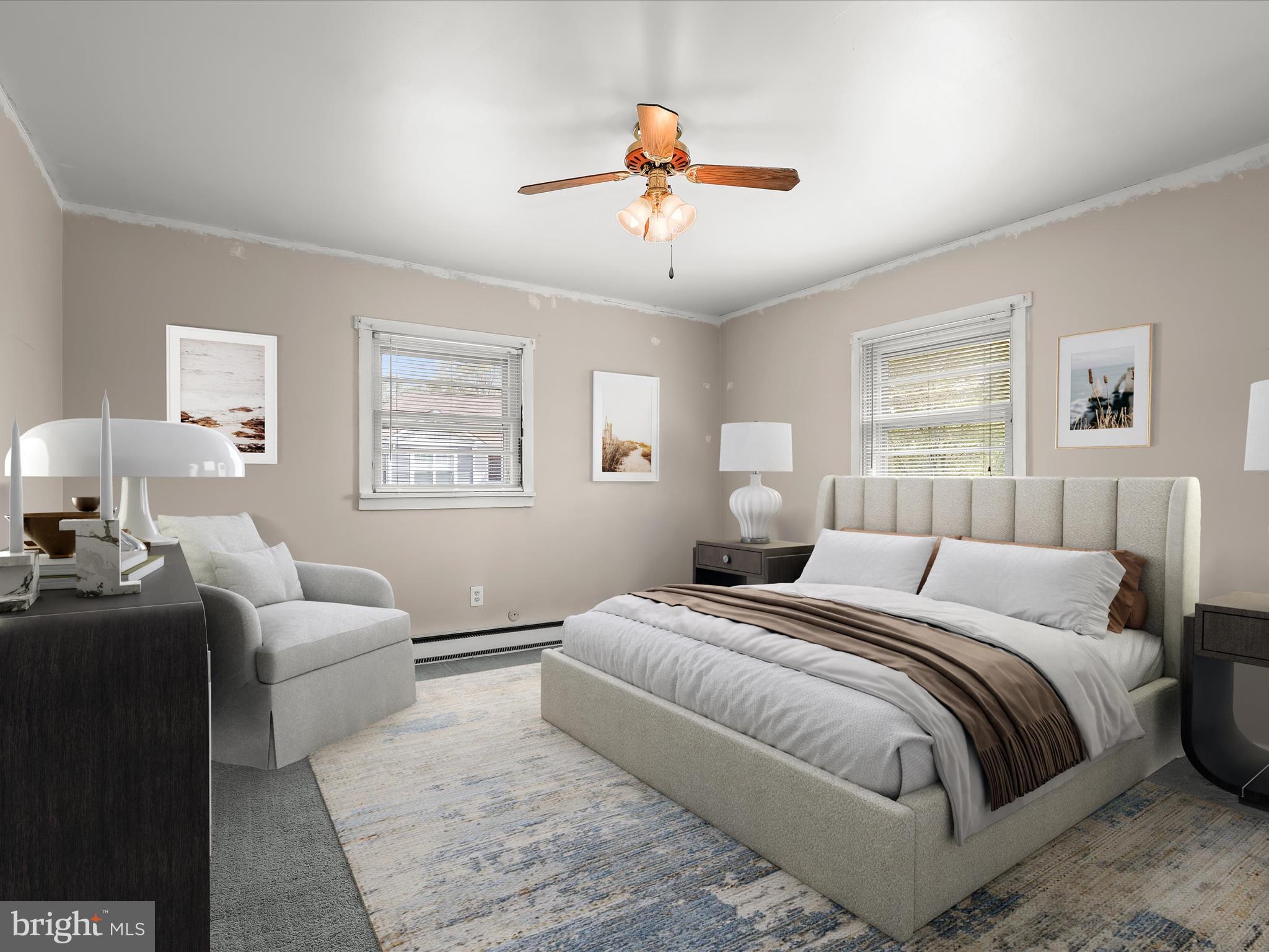 9151 Riverhill Road Laurel, MD 20723 - Photo 6 of 41 a bed room with a bed and a couch