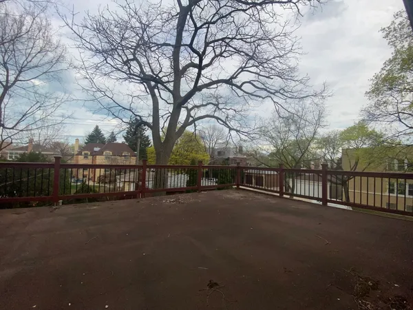 a view of street with large trees