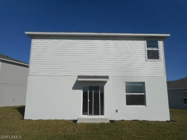 a view of wooden door