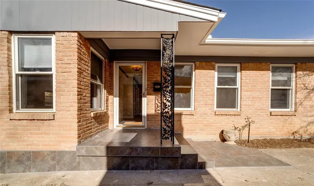 a front view of a house