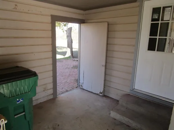 a view of front door