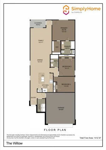 a picture of a floor plan
