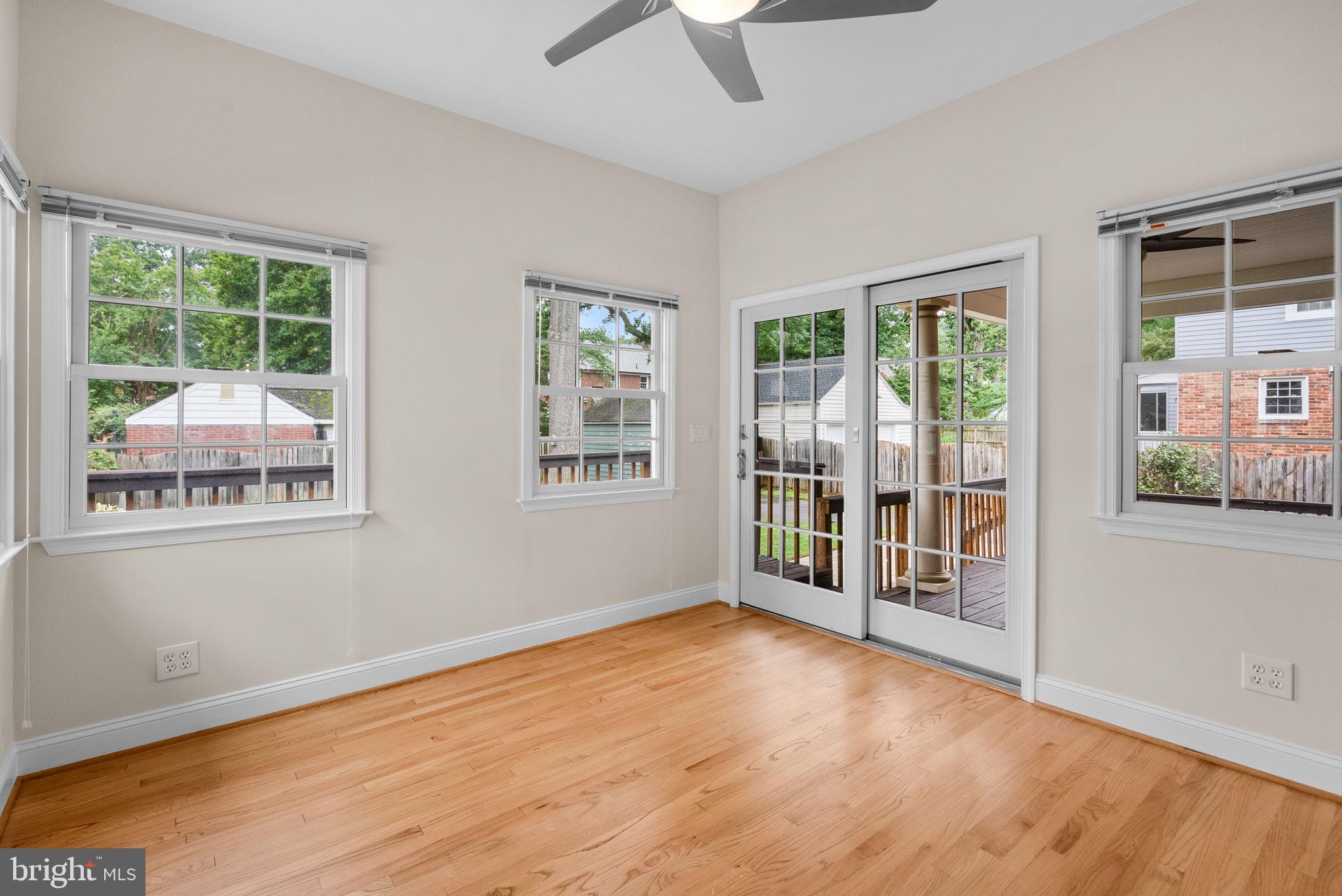 4615 Drexel Road College Park, MD 20740 - Photo 17 of 48 Sun Room with access to Rear Covered Deck