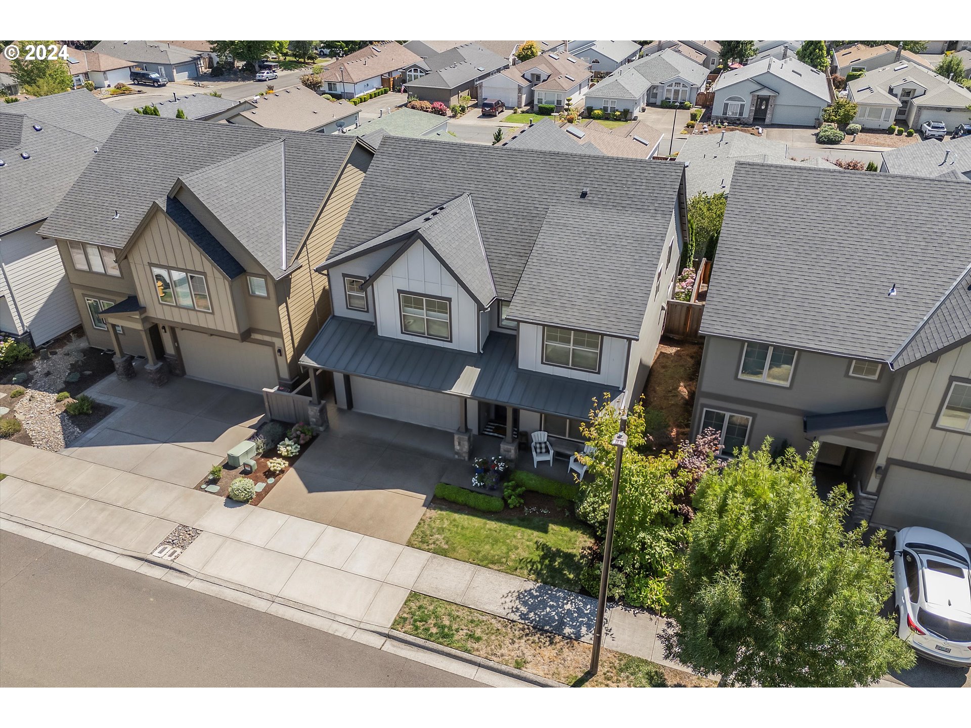 12934 Southwest Buckfield Lane Portland, OR 97224 - Photo 26 of 27 an aerial view of a house with a garden