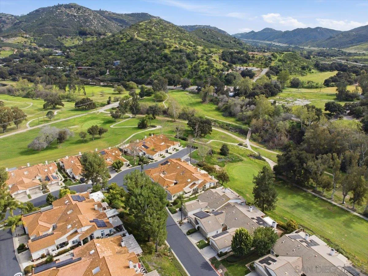 29585 Circle R Greens Drive Escondido, CA 92026 - Photo 32 of 40 an aerial view of residential houses with outdoor space and street view