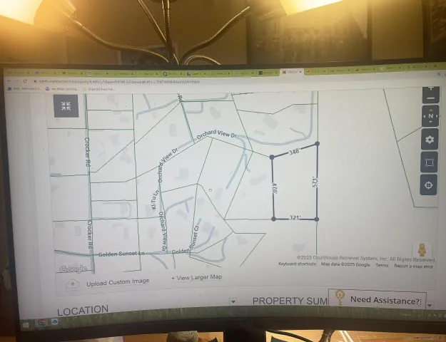 a view of a mountain in the distance in a field