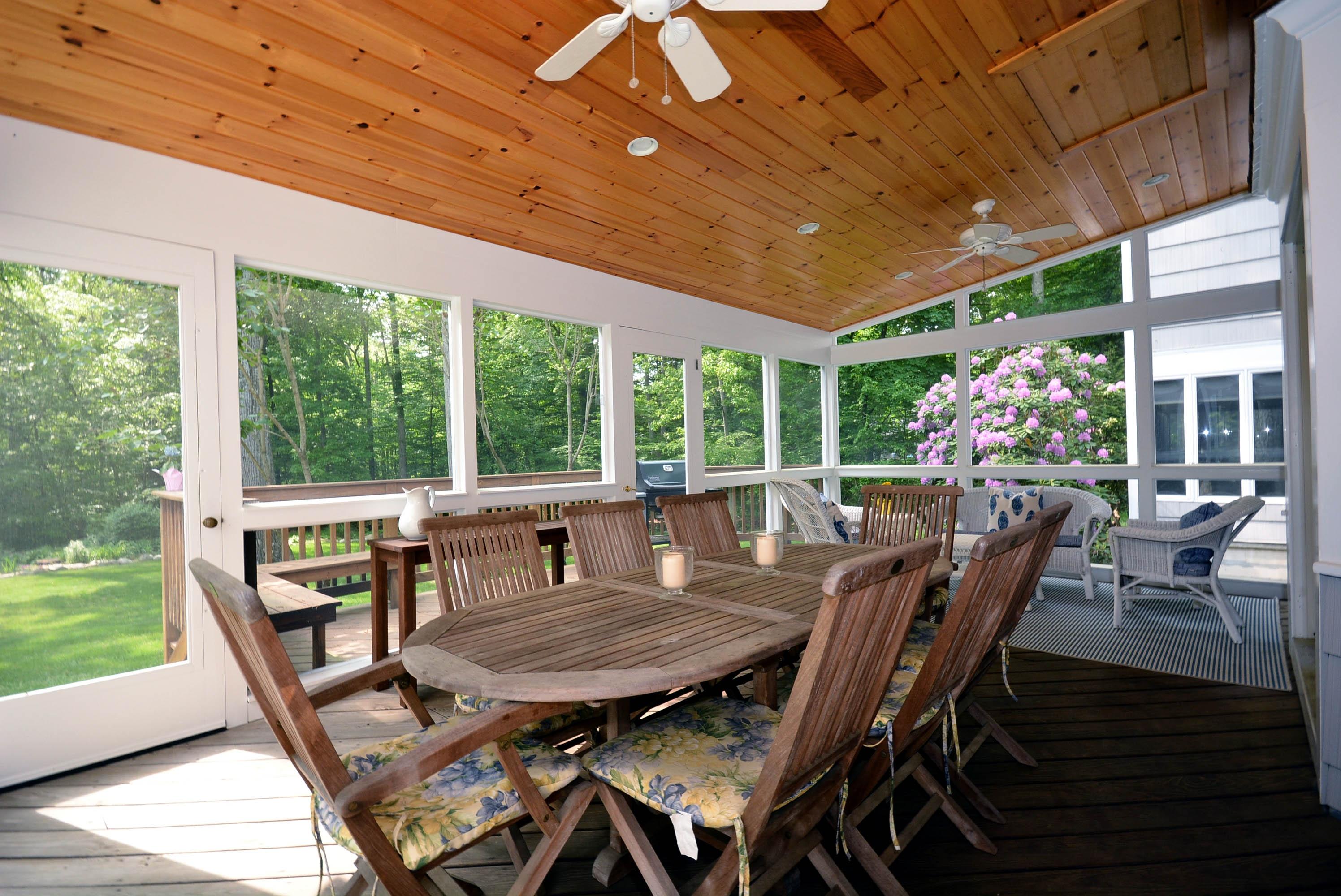 45 Silver Ridge Road New Canaan, CT 06840 - Photo 8 of 24 a view of a dining room with furniture window and outside view