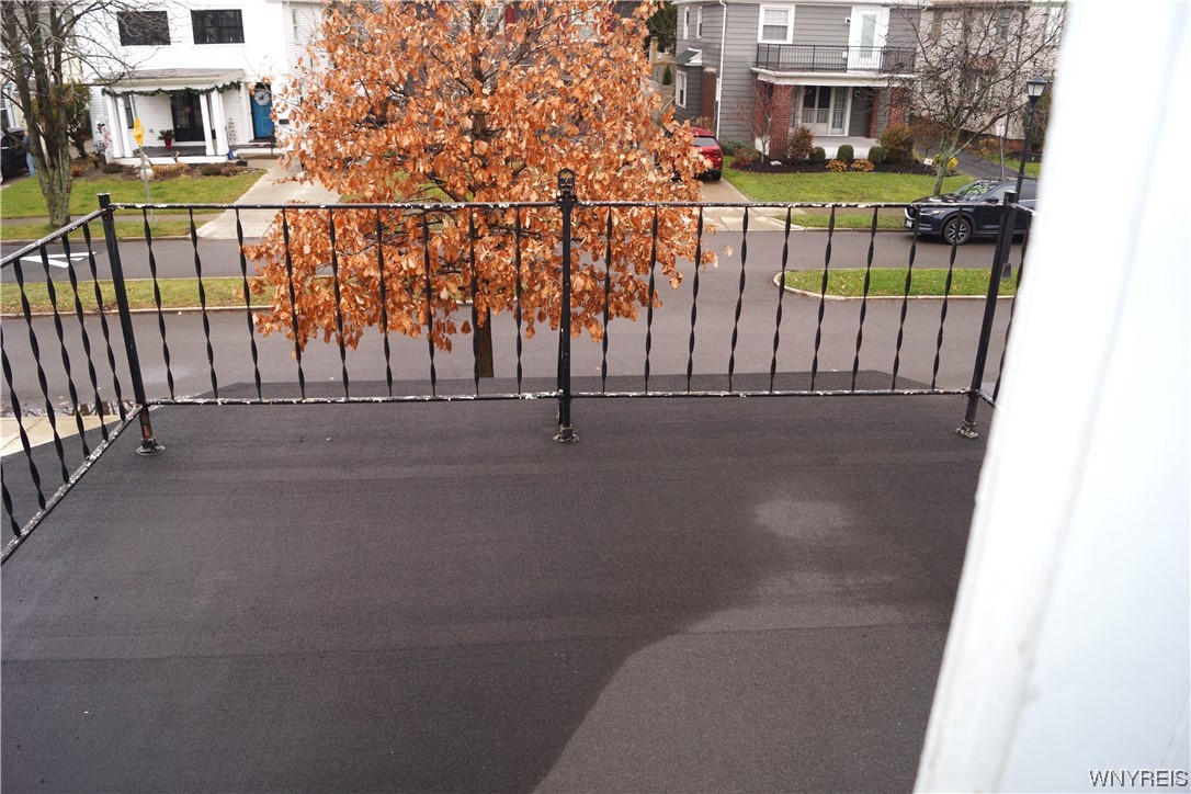 64 Radcliffe Road Buffalo, NY 14214 - Photo 22 of 33 Balcony in front off 2nd floor bedroom