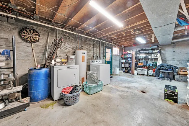 a view of storage and utility room