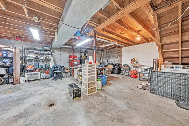 a view of storage and utility room